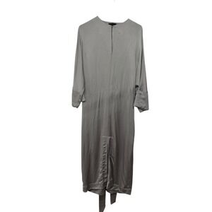 COS Gray Viscose‎ Architectural Midi Dress 8 Minimalist Scandi Quiet Luxury